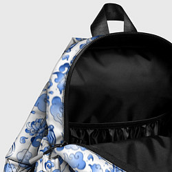 Детский рюкзак Гжель Тигр и узоры, цвет: 3D-принт — фото 2