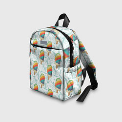 Детский рюкзак Разноцветное мороженое паттерном, цвет: 3D-принт — фото 2
