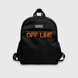 Детский рюкзак Офлайнoffline, цвет: 3D-принт