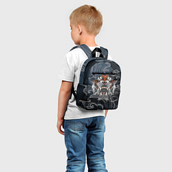 Детский рюкзак Рычащий Тигр в японском стиле, цвет: 3D-принт — фото 2