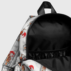 Детский рюкзак Тигр Закат Волны, цвет: 3D-принт — фото 2