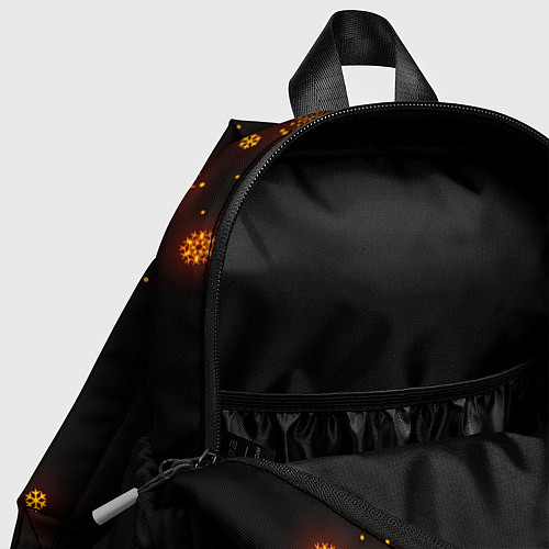 Детский рюкзак НОВОГОДНИЙ ОГНЕННЫЙ КРИПЕР CREEPER FIRE / 3D-принт – фото 4