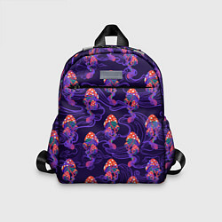 Детский рюкзак Грибы психоделика, цвет: 3D-принт