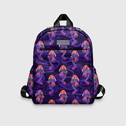 Детский рюкзак Грибы психоделика, цвет: 3D-принт