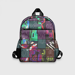 Детский рюкзак Мир в квадрате, цвет: 3D-принт
