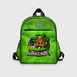Детский рюкзак Minecraft Logo Green, цвет: 3D-принт