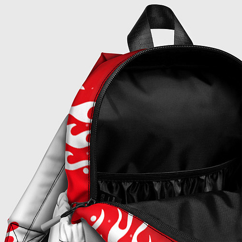 Детский рюкзак Новогодний тигр Нарисованный огонь / 3D-принт – фото 4