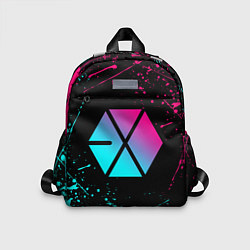 Детский рюкзак EXO BAND NEON LOGO НЕОНОВЫЕ БРЫЗГИ КРАСОК