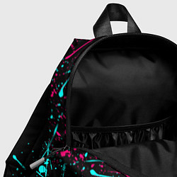 Детский рюкзак EXO BAND NEON LOGO НЕОНОВЫЕ БРЫЗГИ КРАСОК, цвет: 3D-принт — фото 2