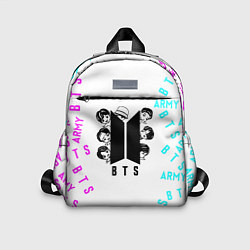 Детский рюкзак B T S Логотип в цвете, цвет: 3D-принт