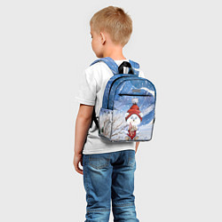 Детский рюкзак Медвежонок 2022 новогодний, цвет: 3D-принт — фото 2
