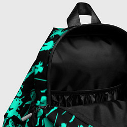 Детский рюкзак НЕОНОВЫЕ ГЕРОИ ГЕНШИН ИМПАКТ, цвет: 3D-принт — фото 2