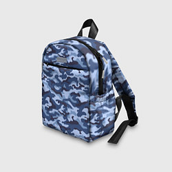 Детский рюкзак Синий Камуфляж Camouflage, цвет: 3D-принт — фото 2