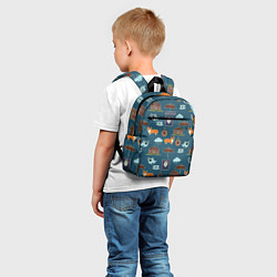 Детский рюкзак Англия паттерн, цвет: 3D-принт — фото 2