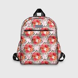 Детский рюкзак Цветы - розы паттерн