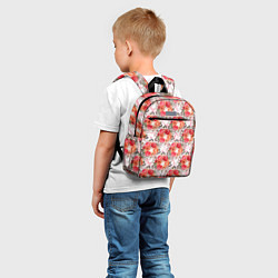 Детский рюкзак Цветы - розы паттерн, цвет: 3D-принт — фото 2