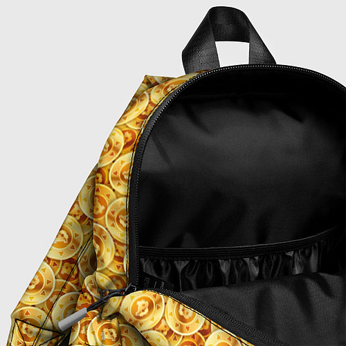 Детский рюкзак Золотые Биткоины / 3D-принт – фото 4