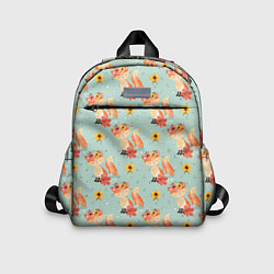 Детский рюкзак Лисички паттерн, цвет: 3D-принт