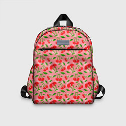 Детский рюкзак Вишня Черешня паттерн, цвет: 3D-принт