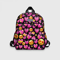 Детский рюкзак Эмодзи сердечки, цвет: 3D-принт