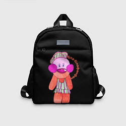 Детский рюкзак БлаБлаФанФан на черном, цвет: 3D-принт
