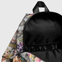 Детский рюкзак Дикие животные паттерн, цвет: 3D-принт — фото 2
