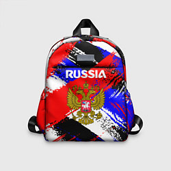 Детский рюкзак Russia Геометрия патриотизм, цвет: 3D-принт