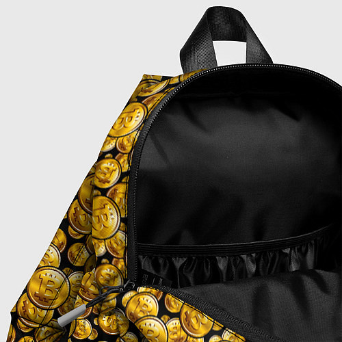 Детский рюкзак Золотые Монеты Bitcoin / 3D-принт – фото 4