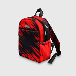 Детский рюкзак Красная краска брызги, цвет: 3D-принт — фото 2