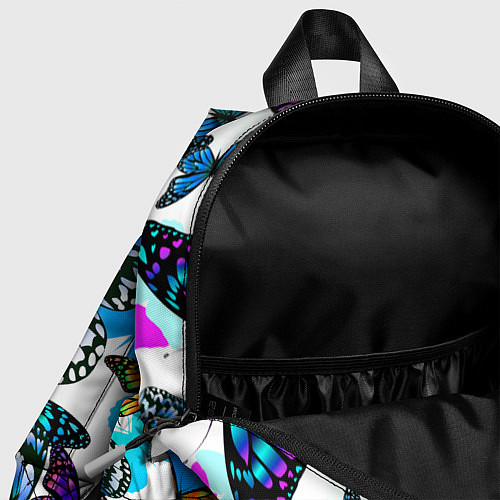 Детский рюкзак Рой цветных бабочек / 3D-принт – фото 4
