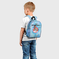 Детский рюкзак Единорог в облаках день влюбленных, цвет: 3D-принт — фото 2