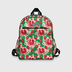 Детский рюкзак Гранат фрукт паттерн, цвет: 3D-принт