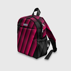 Детский рюкзак Red Stripe 3D Красные полосы, цвет: 3D-принт — фото 2