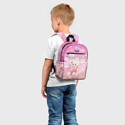 Детский рюкзак Милый мишка в сердечках, цвет: 3D-принт — фото 2