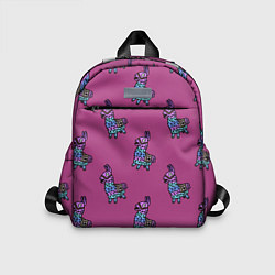 Детский рюкзак Фортнайт лама Fortnite lama, цвет: 3D-принт