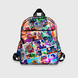 Детский рюкзак Комикс Бравл старс Все персонажи, цвет: 3D-принт