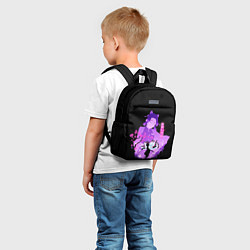 Детский рюкзак Шинобу Кочо силуэт Клинок рассекающего демонов, цвет: 3D-принт — фото 2