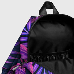 Детский рюкзак Neon Tropical plants pattern, цвет: 3D-принт — фото 2