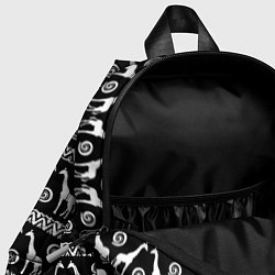Детский рюкзак Черно-белые Жирафы, цвет: 3D-принт — фото 2