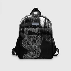 Детский рюкзак Snake Краски Змея ЧБ