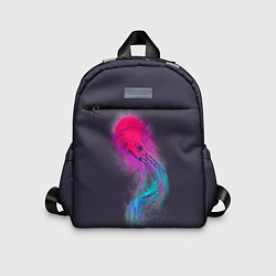 Детский рюкзак Медуза Градиент Неон, цвет: 3D-принт
