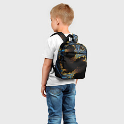 Детский рюкзак Огненные фракталы 3d, цвет: 3D-принт — фото 2