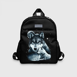 Детский рюкзак Ночные Волки, цвет: 3D-принт