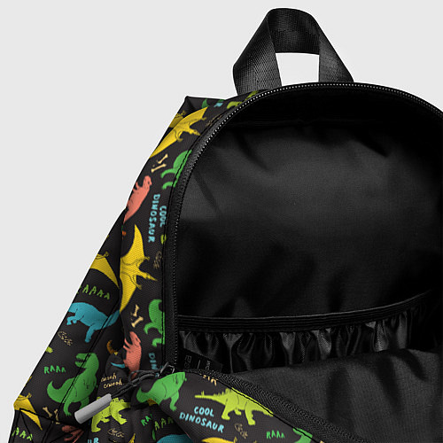 Детский рюкзак Разноцветные Динозавры / 3D-принт – фото 4