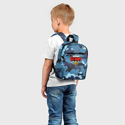 Детский рюкзак Brawl Stars Камуфляж Тёмный Синий, цвет: 3D-принт — фото 2