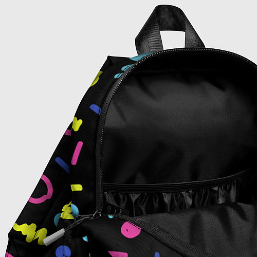 Детский рюкзак Neon color pattern Fashion 2032 / 3D-принт – фото 4