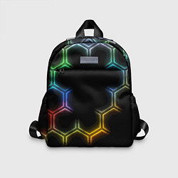 Детский рюкзак Геометрический узор Neon, цвет: 3D-принт