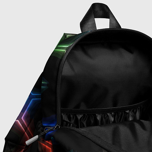 Детский рюкзак Геометрический узор Neon / 3D-принт – фото 4