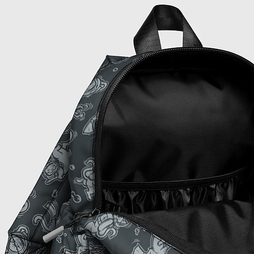 Детский рюкзак Морские Котики: Черный / 3D-принт – фото 4
