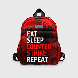 Детский рюкзак Eat Sleep Counter Strike Repeat Брызги